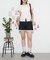 【Ciaopanic】シャーリングショートスリーブカットソー