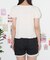 【Ciaopanic】シャーリングショートスリーブカットソー