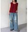 シルバーボタンループニットベスト