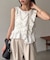 【CAPRICIEUX LE'MAGE】アシメフリルノースリT