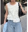 【CAPRICIEUX LE'MAGE】アシメフリルノースリT