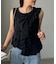 【CAPRICIEUX LE'MAGE】アシメフリルノースリT