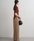 【Loungedress】シアーリブポロニット