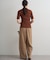【Loungedress】シアーリブポロニット