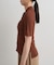 【Loungedress】シアーリブポロニット