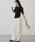 【Loungedress】シアーリブポロニット