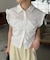 【CAPRICIEUX LE'MAGE】バルーントリムスリーブレスシャツ