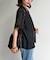【セットアップ着用可】パッチワーク刺繍半袖シアーシャツ