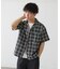 【Kastane】【ユニセックス】BM チェック開襟シャツ