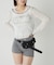 【WHO'S WHO gallery】スプレーロゴレイヤードシアートップス