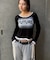 【WHO'S WHO gallery】スプレーロゴレイヤードシアートップス