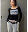 【WHO'S WHO gallery】スプレーロゴレイヤードシアートップス