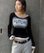 【WHO'S WHO gallery】スプレーロゴレイヤードシアートップス
