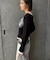 【WHO'S WHO gallery】スプレーロゴレイヤードシアートップス