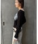 【WHO'S WHO gallery】スプレーロゴレイヤードシアートップス
