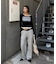 【WHO'S WHO gallery】スプレーロゴレイヤードシアートップス