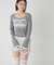 【WHO'S WHO gallery】スプレーロゴレイヤードシアートップス