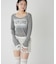 【WHO'S WHO gallery】スプレーロゴレイヤードシアートップス