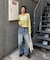 【WHO'S WHO gallery】スプレーロゴレイヤードシアートップス
