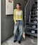 【WHO'S WHO gallery】スプレーロゴレイヤードシアートップス