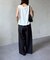 裾バルーンノースリニット