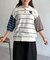サガラ刺繍モールニットポロ