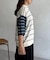 サガラ刺繍モールニットポロ