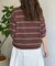 サガラ刺繍モールニットポロ