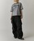 【Lui's】【mi-企画】チュール刺繍レイヤードロゴtee