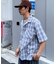 【Ciaopanic】スタッズボタンオンフチェッグレシャツ