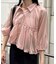 【CAPRICIEUX LE'MAGE】バルーンクロップシアーシャツ