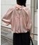 【CAPRICIEUX LE'MAGE】バルーンクロップシアーシャツ