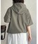 【袖着脱可能◎】デタッチャブルフードシャツ