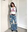 【WHO'S WHO gallery】スタースタッズラグランロゴトップス