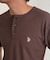 【U.S. POLO ASSN.】コンパクトリブヘンリーT