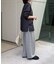 ニュアンスバックルシャツ