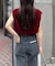 【CIAOPANIC TYPY】シアーフロッキーカラーフレンチトップス