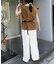 【CIAOPANIC TYPY】シアーフロッキーカラーフレンチトップス