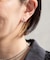 【ear PAPILLONNER】クリスタルミニフープピアス