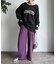 【DouDou】タックワイドパンツ