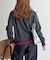 【U.S. POLO ASSN.】フェイクレイヤードクルーカーディガン