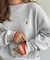 【U.S. POLO ASSN.】フェイクレイヤードスウェットライクニット