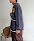 バック刺繍スナップカーデ