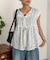 前リボンドットベスト