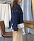多ボタンメロー裏毛カーディガン
