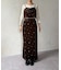 刺繍ベロアキャミ×スカートセットアップ