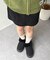 厚底ムートンシューズ
