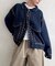 モヘアタッチステッチニットシャツ