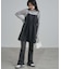 【CIAOPANIC TYPY】アンチピリング配色ステッチボーダータートルニット