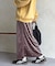 【セットアップ着用可】小花刺繍ベロアナロースカート